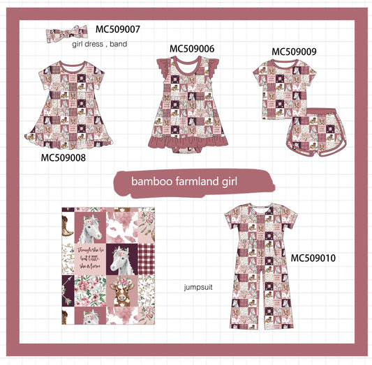 PO65 Maroon checkered farmland bamboo collection - closing 9/15- ETA late January
