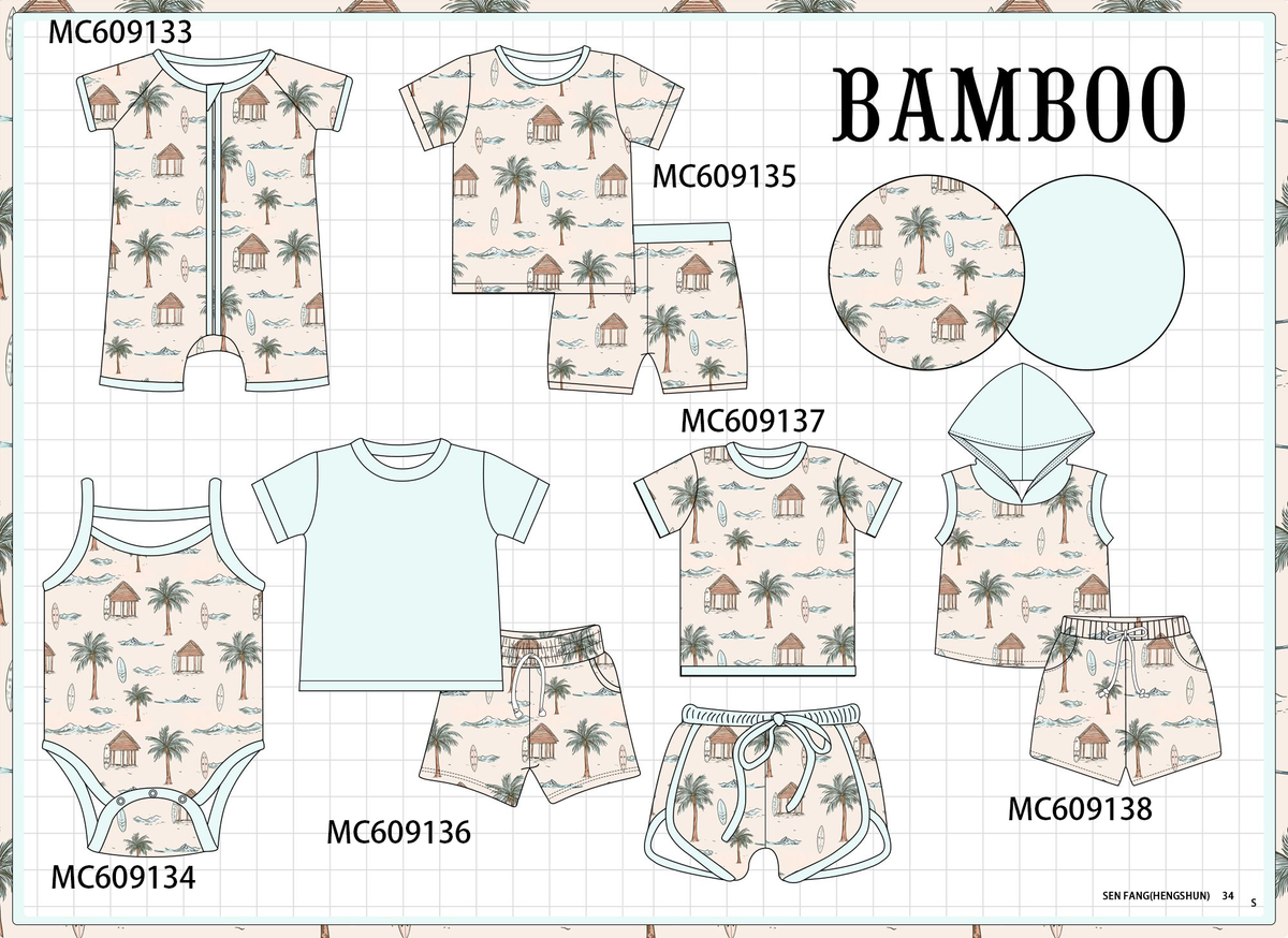 PO104 Mint palm bamboo collection  - closing 9/14 - ETA February