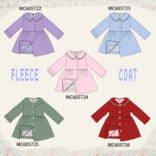 PO93 Multicolored fleece girl coat collection - closing 6/8 - ETA November