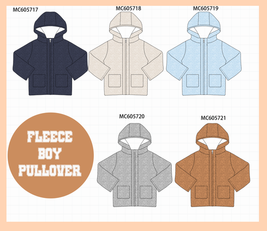 PO93 Multicolored fleece boy pullover collection  - closing 6/8 - ETA November