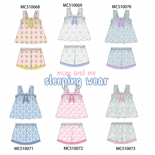 PO69 Multicolored floral print girl sleeping wear collection 1- closing 10/27 - eta early march