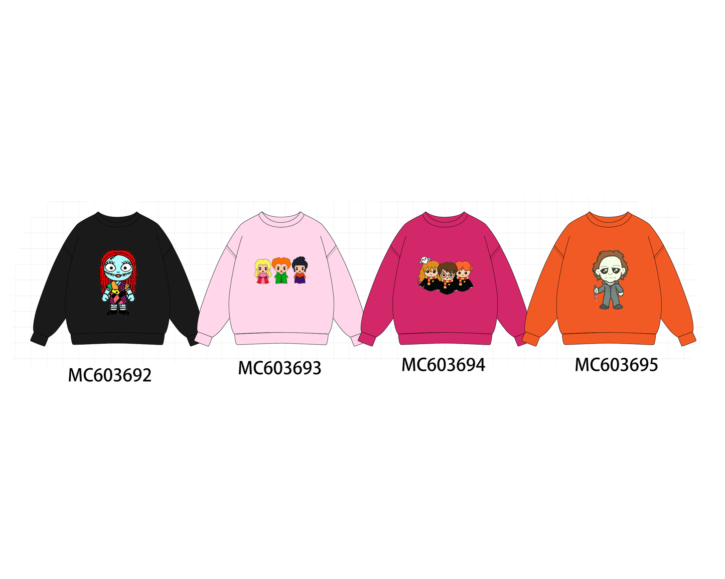 PO85 Multicolored halloween embroidery top collection 2 - ETA late august - closing 3/30