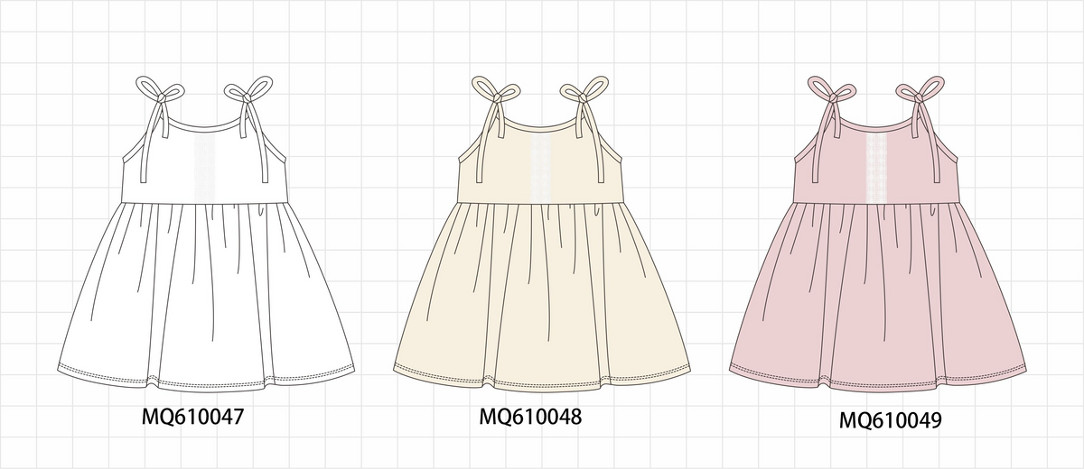 PO109 Multicolored lace bow dress -closing 11/2- ETA May