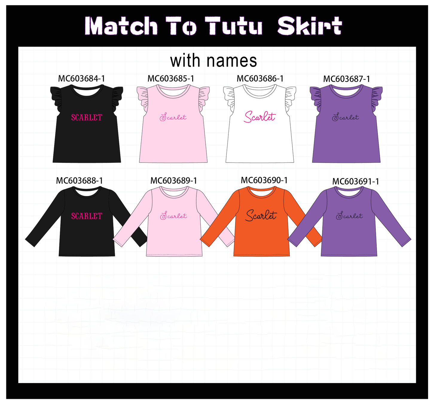 PO85 Multicolored monogram top collection 1 - ETA late august - closing 3/30