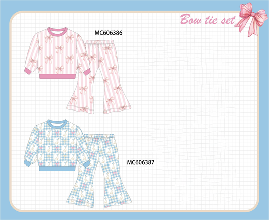 PO95 Pink&blue bow duck print collecton - closing 6/22 - ETA late November