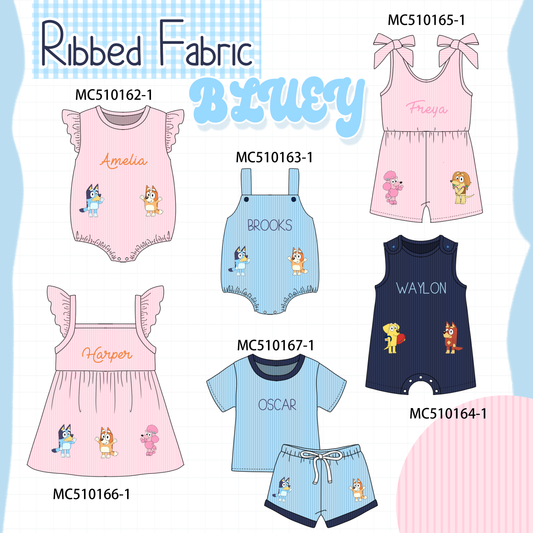 PO69 Pink&blue character monogram embroidery collection- closing 10/27 - eta early march