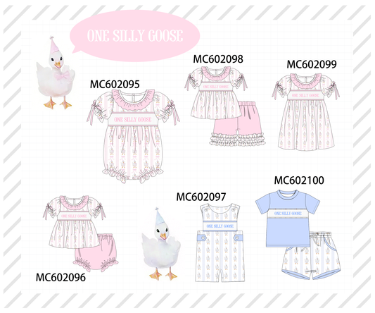 PO81 Pink&blue one silly goose embroidery collection - closing 2/16 - ETA July