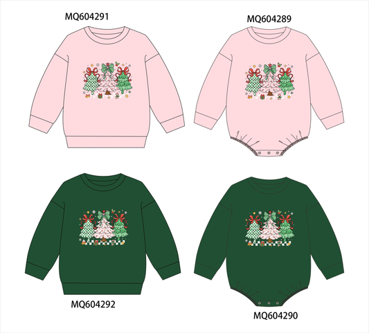 PO89 Pink&forest christmas tree print collection - closing 5/4 - ETA late october