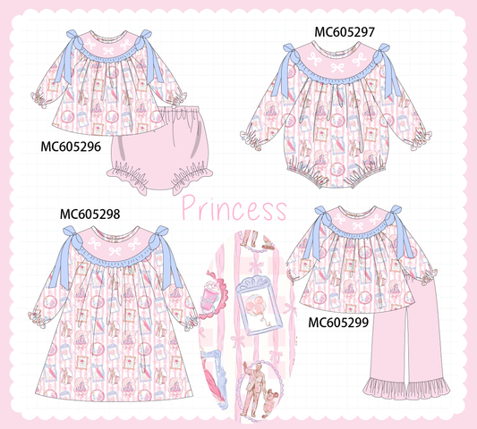 PO92 Pink bow embroidery collection - closing 5/25 - ETA late October