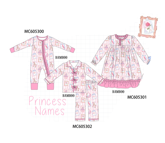 PO92 Pink character castle bamboo collection - closing 5/25 - ETA late October