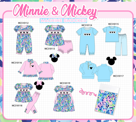PO69 Pink character smocked collection- closing 10/27 - eta early march