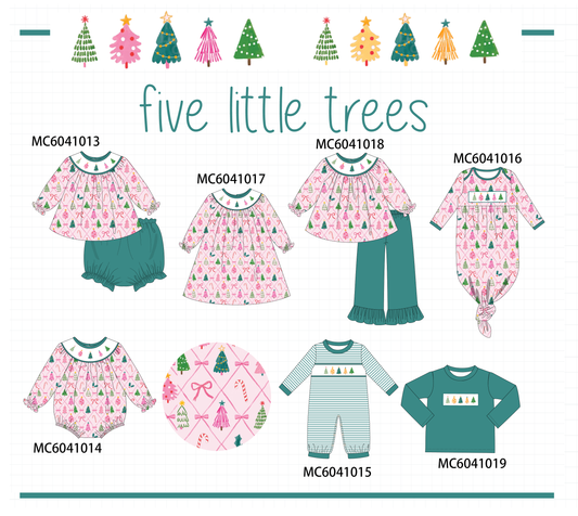 PO90 Pink christmas tree embroidery collection - closing 5/11 - ETA early October