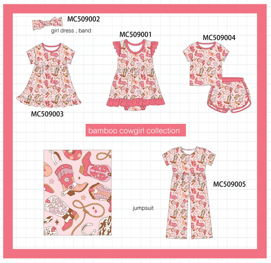 PO65 Pink cowgirl bamboo collection - closing 9/15- ETA late January