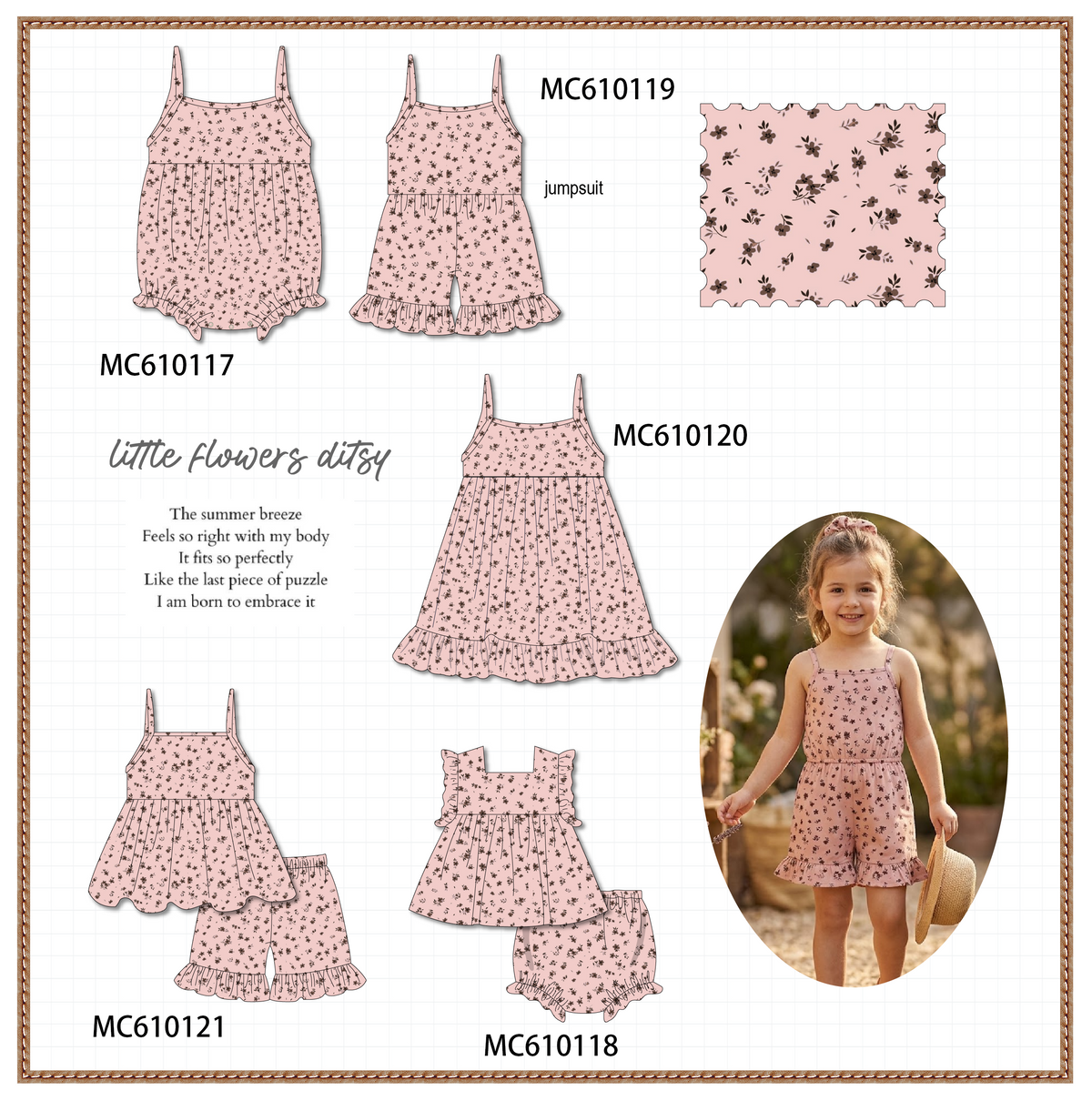 PO108 Pink floral print collection - closing 10/26 - ETA march
