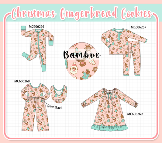 PO95 Pink gingerbread cookie bamboo collection - closing 6/22 - ETA late November