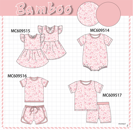 PO104 Pink leopard bamboo collection - closing 9/14 - ETA February