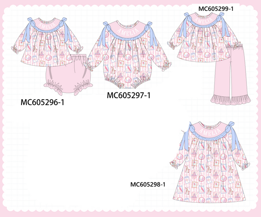 PO92 Pink monogram embroidery collection - closing 5/25 - ETA late October