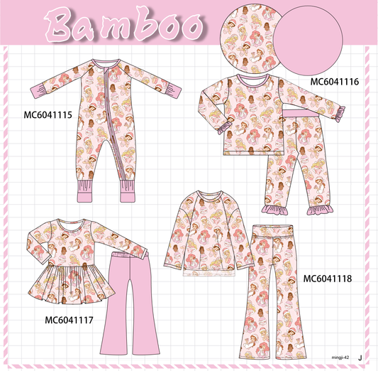 PO90 Pink princess print bamboo collection - closing 5/11 - ETA early October