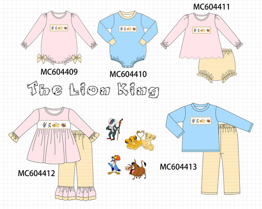 PO88 Pink the lion king embroidery stripe collection - closing 4/27 - eta late September