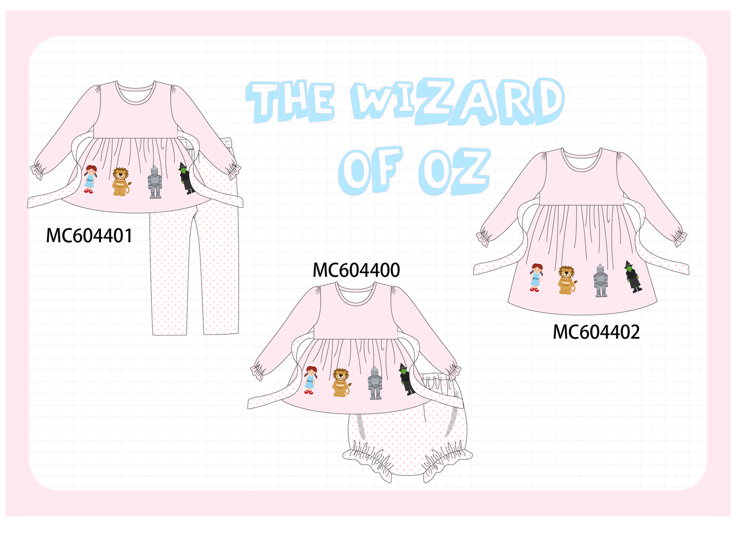 PO88 Pink the wizard of oz applique collection - closing 4/27 - eta late September