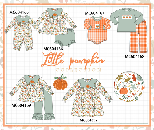 PO86 Pumpkin leaves embroidery collection  - closing 4/13 - ETA early September