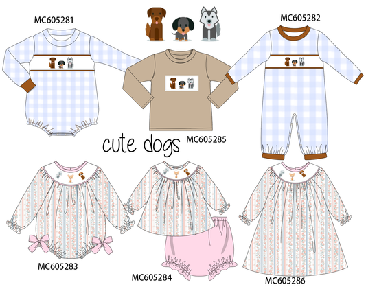PO92 Puppy embroidery floral collection - closing 5/25 - ETA late October
