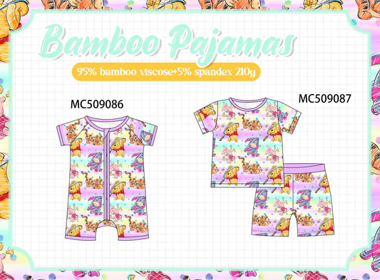 PO65 Purple character bamboo pajamas collection - closing 9/15- ETA late January