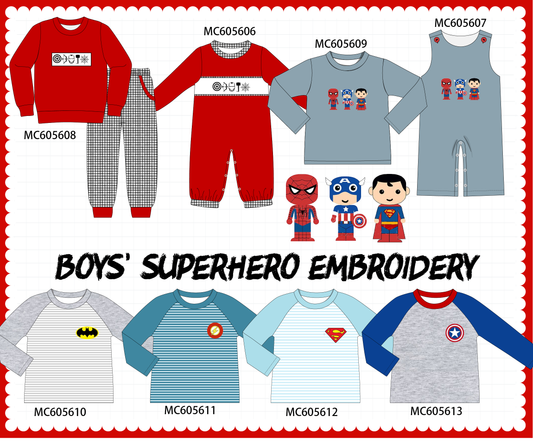 PO93 Red character embroidery collection  - closing 6/8 - ETA November