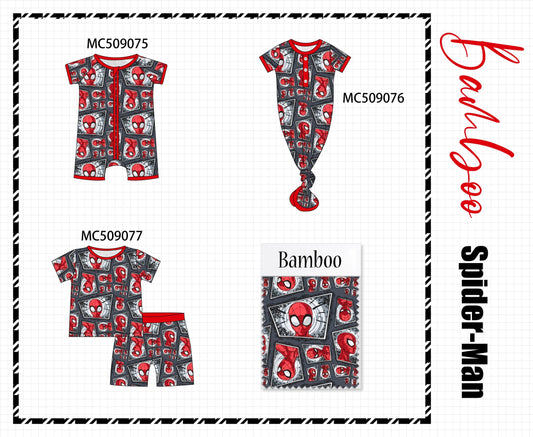 PO65 Red character print bamboo collection  - closing 9/15- ETA late January