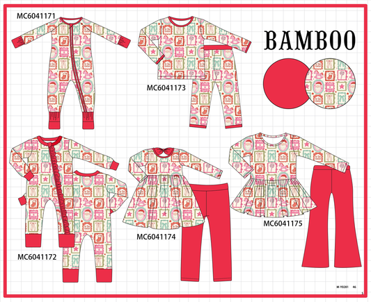 PO90 Red christmas santa carousel bamboo collection - closing 5/11 - ETA early October