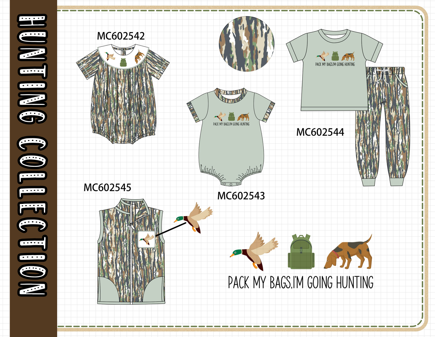 PO82 Sage hunting embroidery collection - closing 3/2 - ETA July