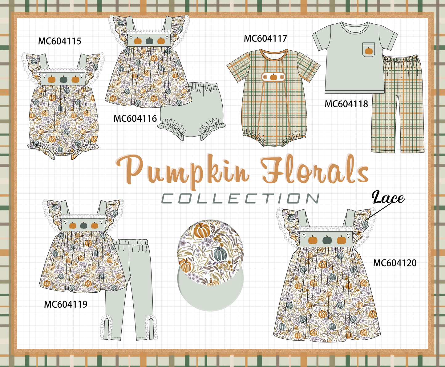 PO86 Sage pumpkin print collection  - closing 4/13 - ETA early September