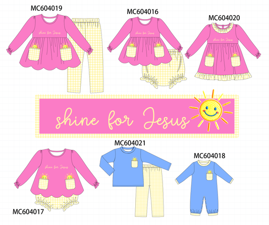 PO86 Shine for jesus embroidery collection - closing 4/13 - ETA early September