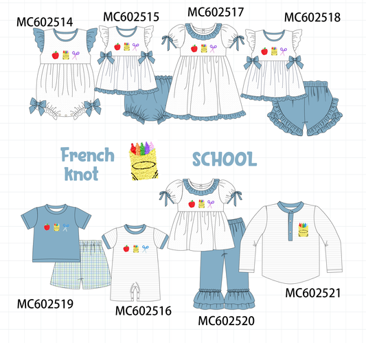 PO82 back to school french knot collection - closing 3/2 - ETA July
