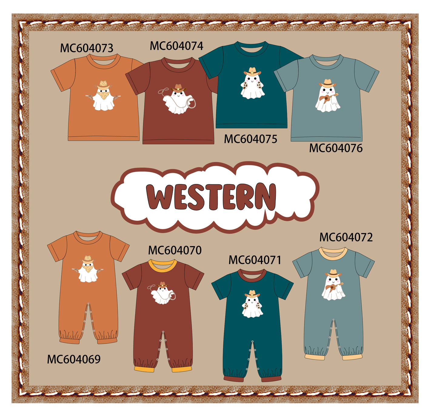 PO86 Western ghost applique collection - closing 4/13 - ETA early September