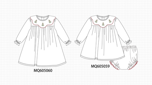 PO91 White christmas tree embroidery collection - closing 5/18 - ETA late November
